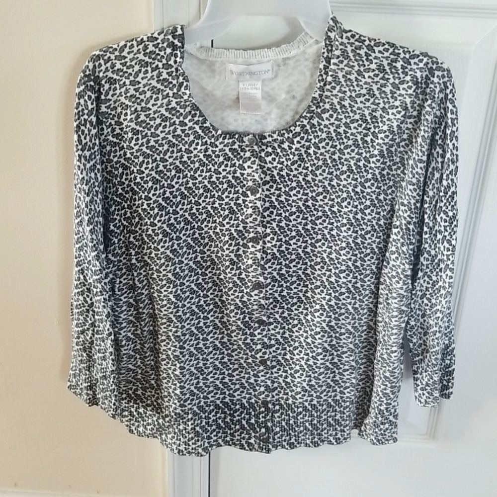 Worthington button down sweater
